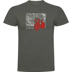 Maglietta A Maniche Corte Topographic Dark Army Green