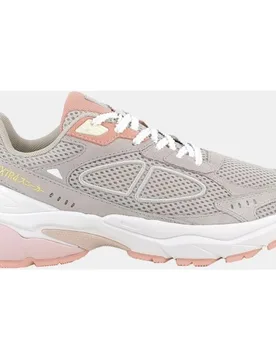 Deportivo de mujer, cierre con cordones, forro gore tex invisible fit, piel y tejido, color gris - XTRA - FashionsVida