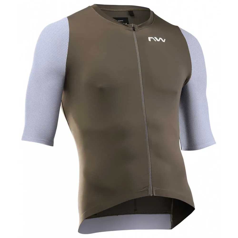 Maglia A Maniche Corte Extreme Evo Brown / Ice Grey - Northwave - FashionsVida