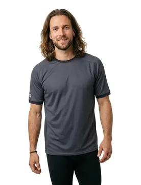 Maglia Da Enduro A Maniche Corte Tech Logo Black - Ion - FashionsVida