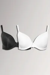 Women's Plunge Microfibre Bras in Black Size: 42F - Black - Size: 42F