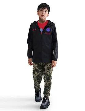 PSG Third Kinder Kapuzenjacke Academy Pro 2025/26 - Noir - unisex - Size: 12/13 ans