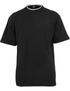 T-Shirt - Contrast Tall Tee - M bis XL - für Männer - Größe M - schwarz/weiß - Männer - male