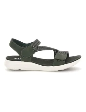 Sandali Verde con fasce elastiche 2 36 - FIRST ACTIVE - FashionsVida