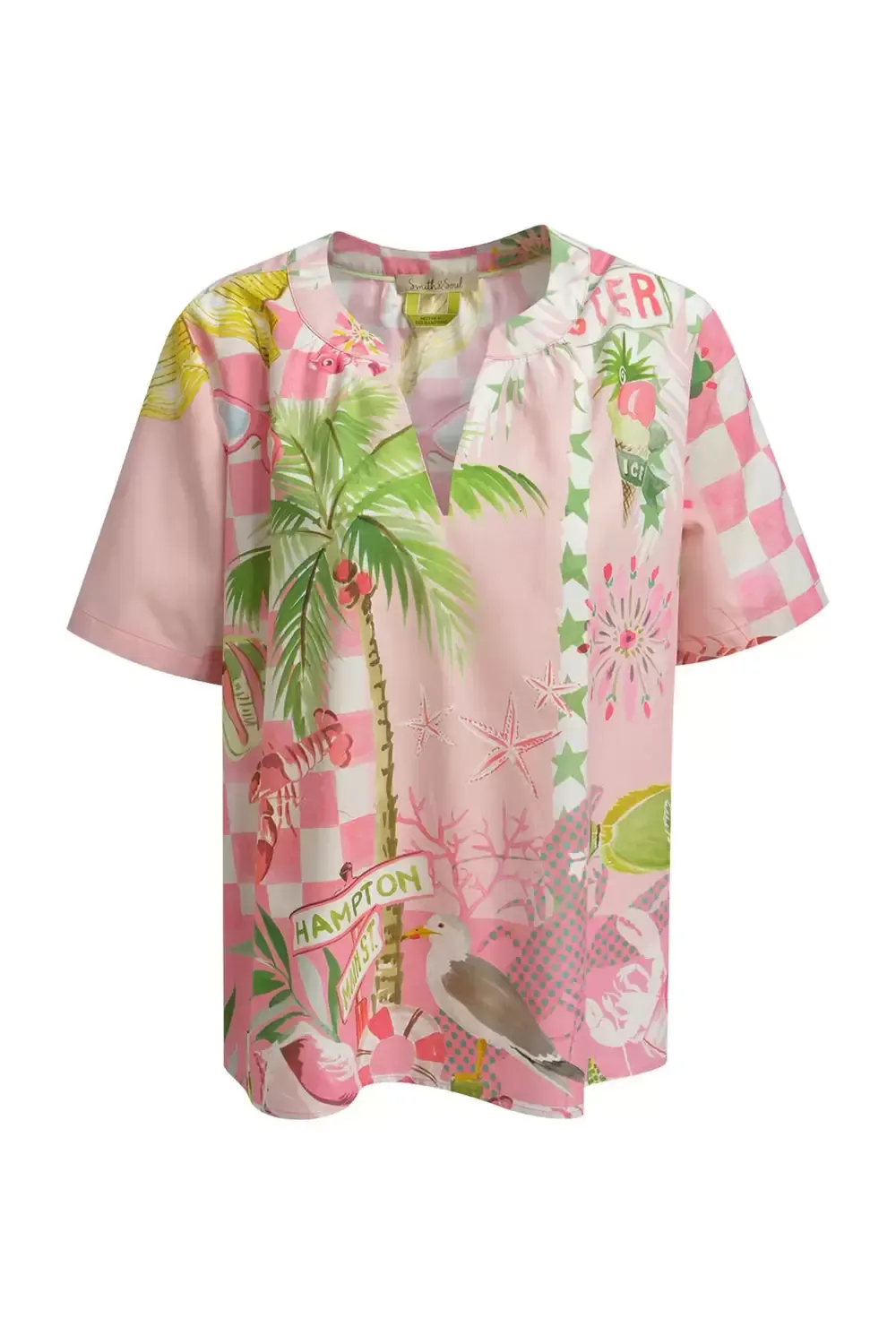 SHORT SLV V-NECK BLOUSE female - S - FashionsVida