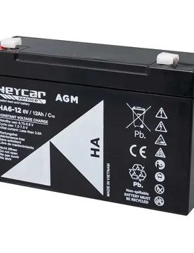 Heycar Ha Battery 12ah 6v Black One Size unisex - GP Batteries - FashionsVida