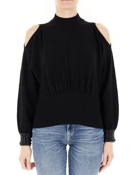 Guess Maglia cut-out NERO L
