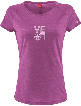 Maglietta A Maniche Corte Merino-tencel (tm) Rose