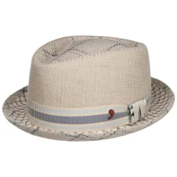 Ventico Pork Pie Cloth Hat by Alfonso DEste - oatmeal - Herren - Size: S (54-55 cm)