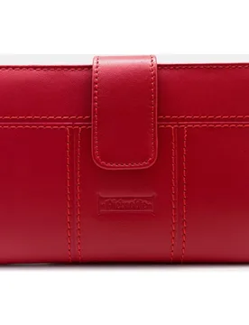 Cartera mediana de piel en con tarjeteros interiores - Pielnoble - FashionsVida