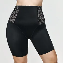 Shorts de fajas panel con encaje