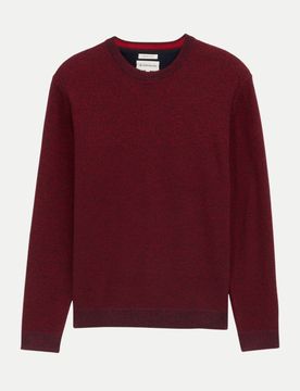 Rundhalspullover Rot XL
