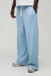 Herren Essential Gewaschene Extreme Weite Jogginghose Washed Light Blue Größe Medium