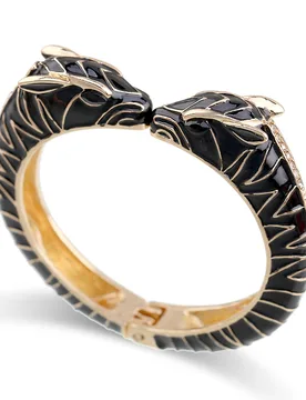 HAHA&TOTO Trendy Zebra Cuff Bracelet Statement Bangle for Women Gold Plated with Colorful Enamel Color Bracelets Pulseira - Aliexpress - FashionsVida