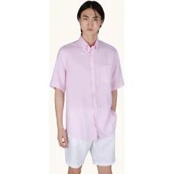 Paul & Shark - Camisa de hombre manga corta de lino soffio