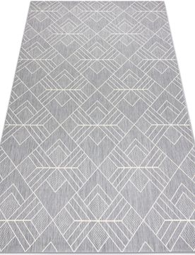 Teppiche Teppich Flat Sisal 48731637 Quadrate Diamanten, Ge 120x170 Cm 120x170 Cm