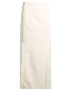 Falda midi Mujer Hueso 38 Mujer