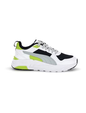 Sneakers bianche grigie e nere in mesh Trinity 2 LT Jr 39