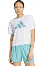 Adi365 essentialsnd love camiseta entrenamiento manga corta mujer Blanco (L)