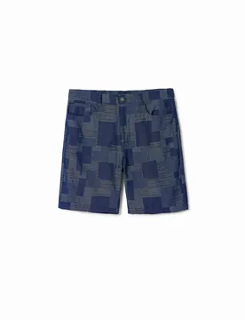 Short patch denim BLUE 28 male - Desigual - FashionsVida
