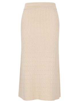 Apricot Fine Gauge Cable Knit Midi female