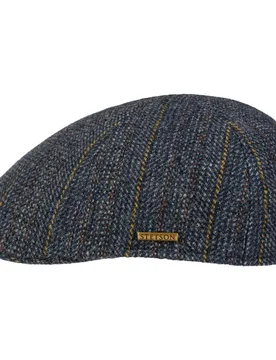 Carsen Wool Flat Cap by - navy - Herren - Size: S (54-55 cm) - Stetson - FashionsVida