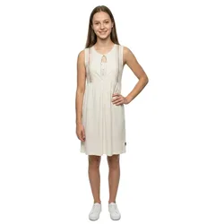 Robe Courte Sans Manches Alaia Canvas Off White XS