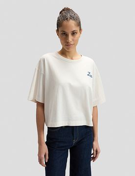 Relaxed Good Day Tee Ecru Größe M female