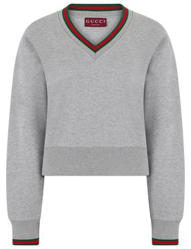 Cotton Jersey Sweatshirt with Web