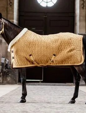 Turnierdecke VELVET 160g senfgelb 130 - Kentucky Horsewear - FashionsVida