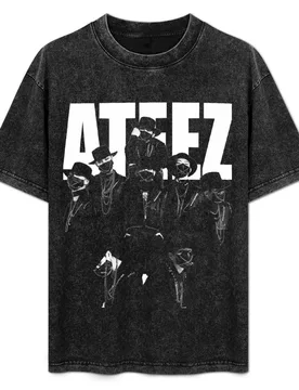 ATEEZ T-Shirt Art Pattern Printed Casual Top - Aliexpress - FashionsVida