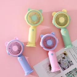 Pequeño ventilador de pestañas con batería, mini ventiladores personales de maquillaje de pestañas, ventilador portátil de mano, ventilador de es