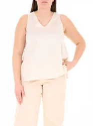 Canotta in satin CHAMPAGNE 48