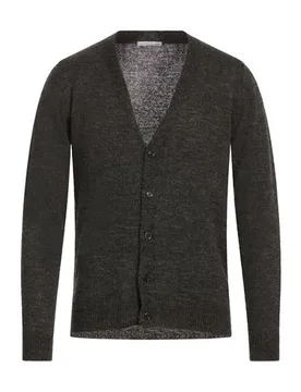Strickjacke Herren Braungrau 48 Herren - GREY DANIELE ALESSANDRINI - FashionsVida