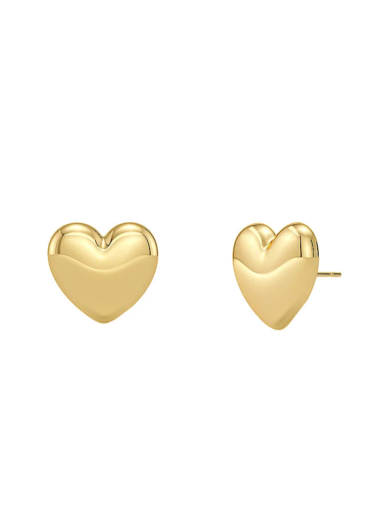 Pendientes BARLEY STUDS Large Gold oro - Edblad - FashionsVida