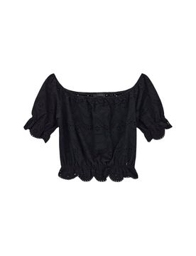 GUESS TOP SHOULDER OFF EMBROI