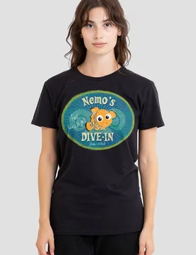 Finding Nemo Nemo's Dive In T-Shirt, Black - Black - Size: L - Disney - FashionsVida