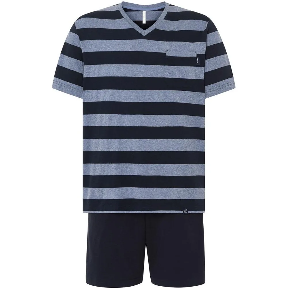 Pijama de hombre corto rayas - Lohe - FashionsVida