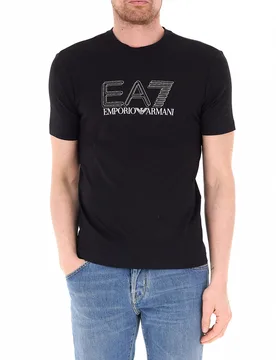 T-shirt girocollo NERO S - EA7 EMPORIO ARMANI - FashionsVida