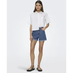 Only - Short de mujer vaquero MOM