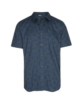 Herren Beachhemd Scaler Stone dunkelblau M M - Volcom - FashionsVida