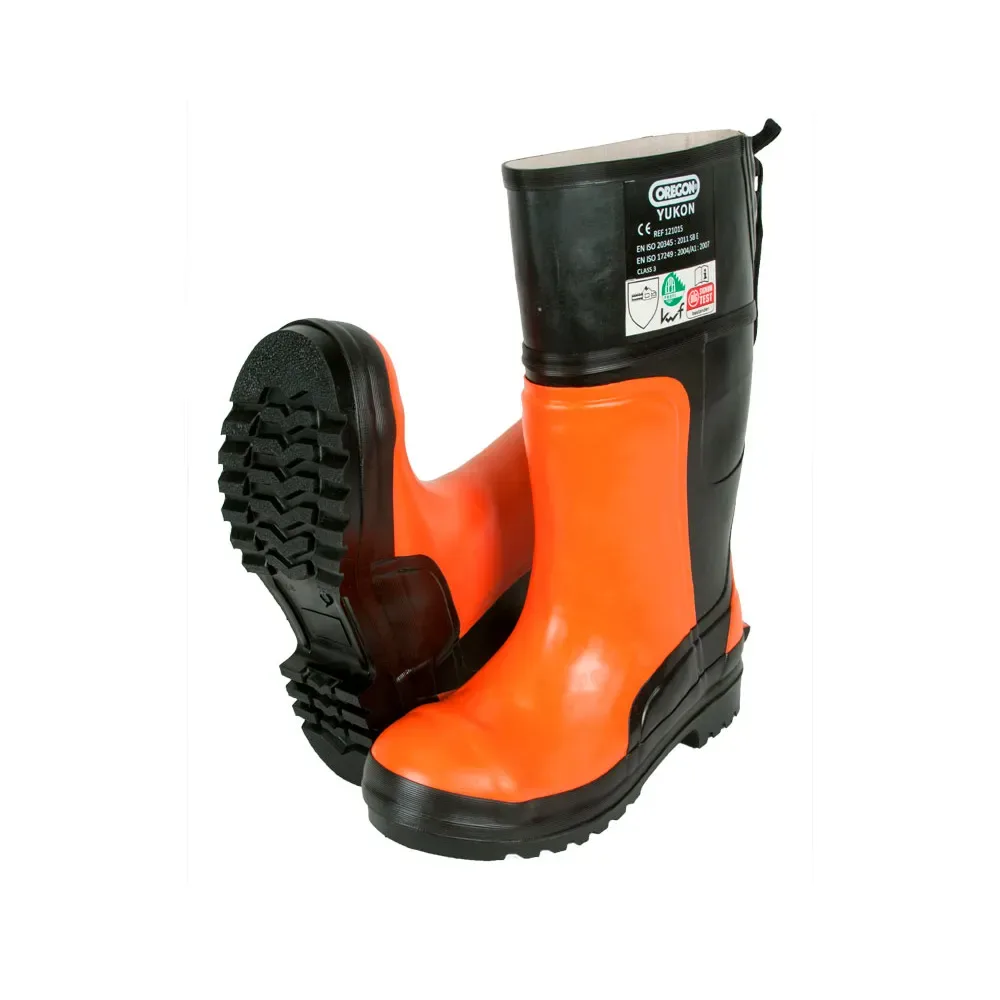 Bottes De Sécurité Anti-coupure Orange Anti-cut Boot 38 Orange EU 38 - Oregon - FashionsVida