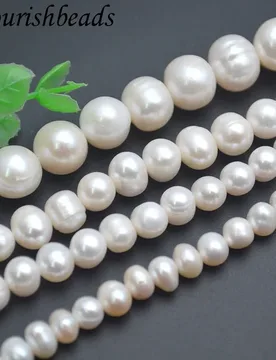 Middle Quality Cheap 5~11mm White Natural Freshwater Pearls Potato Oval Shape Round Beads For Jewelry Making - Aliexpress - FashionsVida