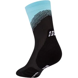 CORE RUN EDT. SPLIT SOCKS MID CUT Damen Black/Light Blue 34-37 - Cep - FashionsVida