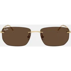Gafas de sol RB3768 unisex geométrica en metal