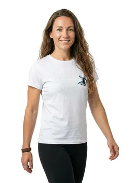 T-shirt à Manches Courtes Floral Dot White S