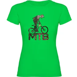 Maglietta A Maniche Corte Mtb Background Light Green