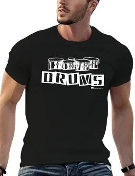 Label Me A Tenor Drum (White Lettering) T-Shirt Simple Solid Color Crew Neck Tee - Aliexpress - FashionsVida