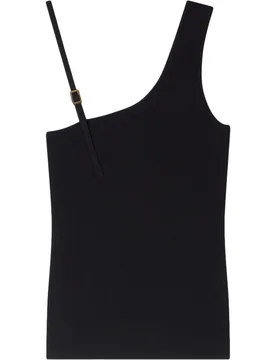 Top de punto de mujer asimétrico con tirantes ajustables - sandro - FashionsVida