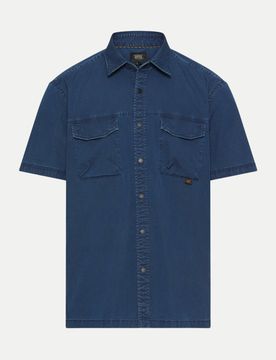 Hemd mit Klapptaschen Blau 3XL